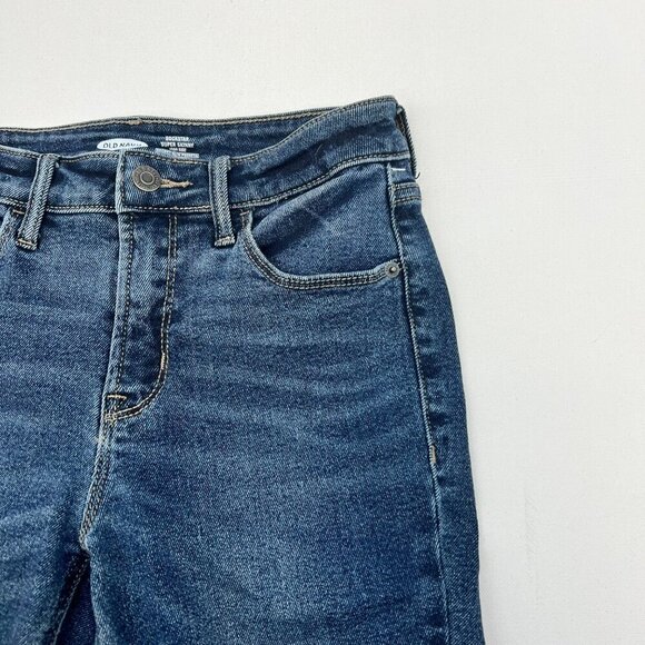 Old Navy Women’s Rockstar Super Skinny Jeans Distressed Size 0 - Picture 3 of 9